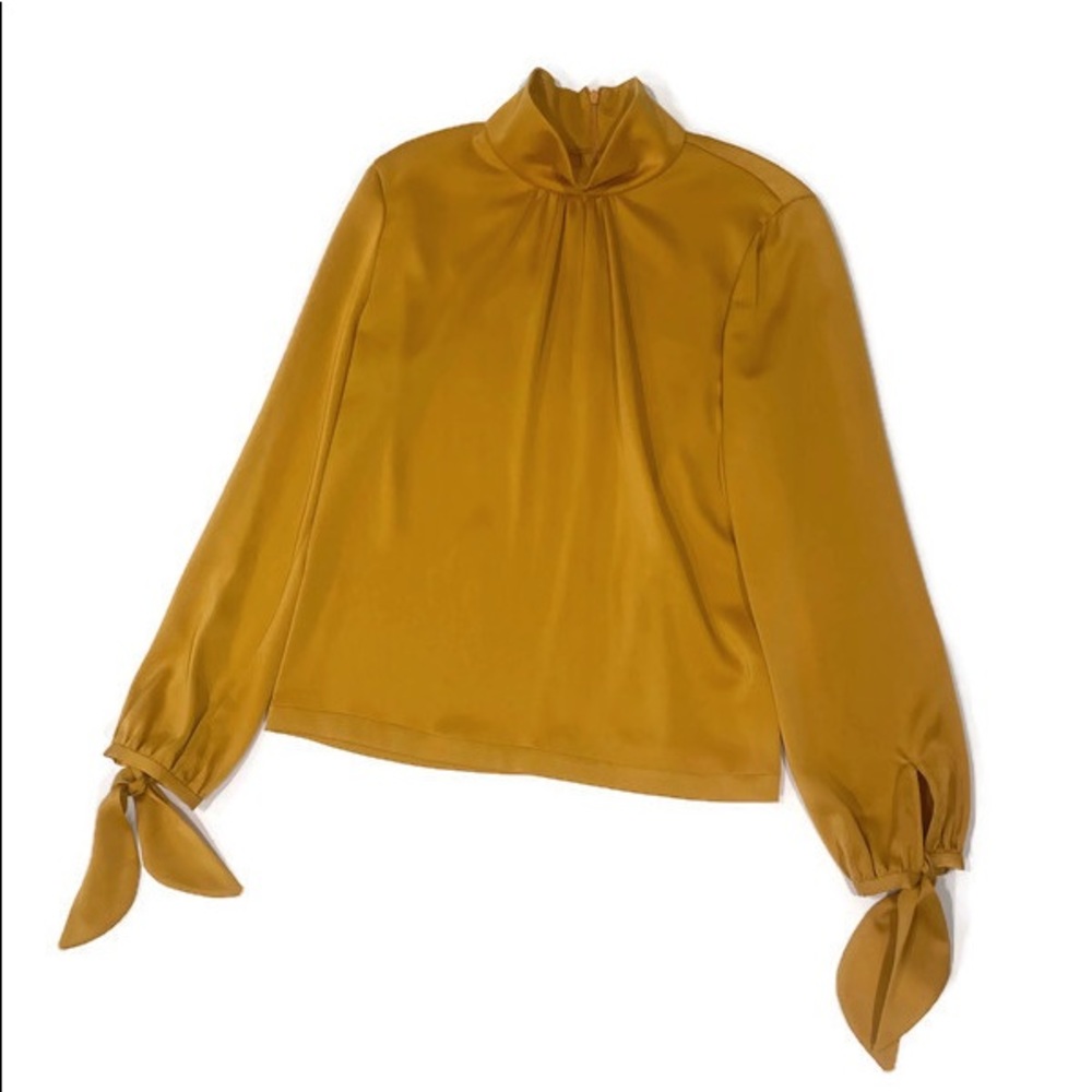 Yellow Gold Silk blouse